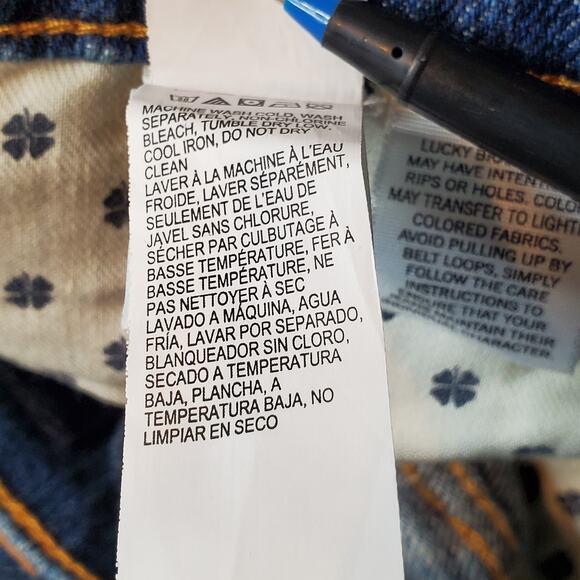 Lucky Brand Womens 12/31 NWT Sienna Tomboy Straight Leg Jean Distressed Blue - Picture 11 of 12